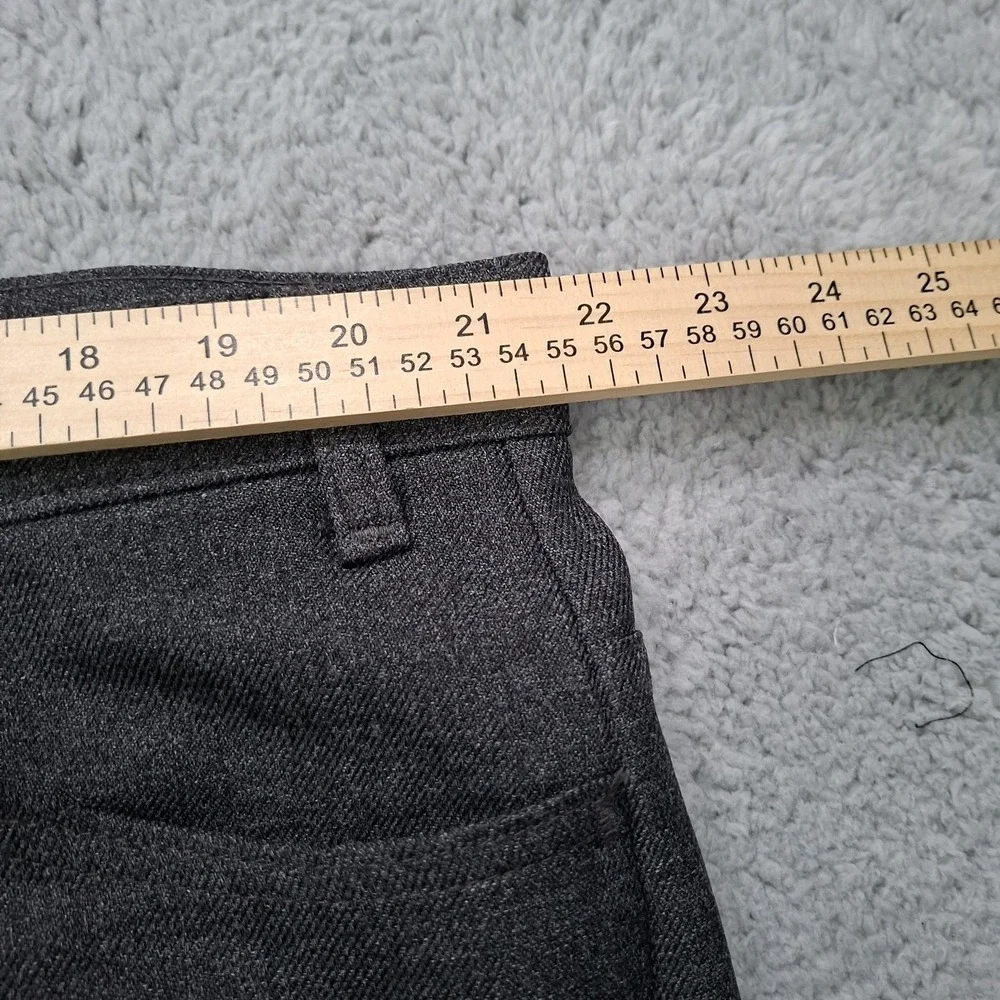 Vintage Levis 517 Bootcut Pants Dacron Polyester Black Gold Label Mens 44x32 USA